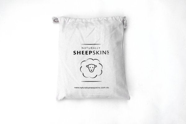 100% Natural Mongolian Sheepskin Cushion Covers - Medium, Black - Naturally Sheepskins