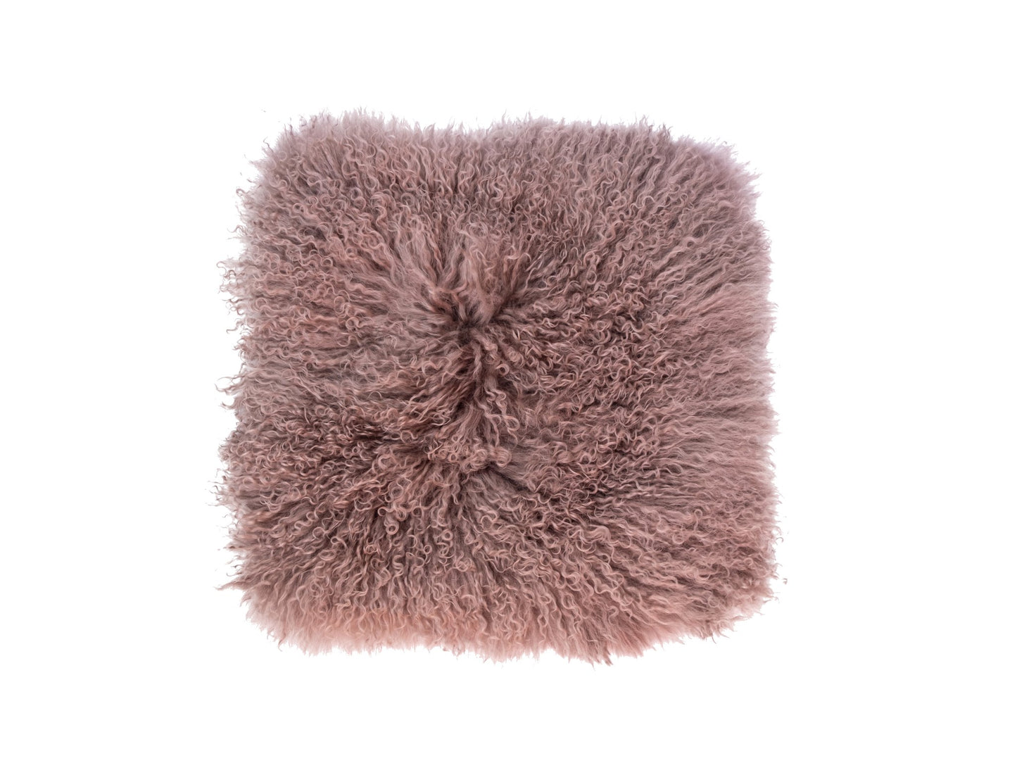 100% Natural Mongolian Sheepskin Cushion Covers - Medium, Mocha - Naturally Sheepskins