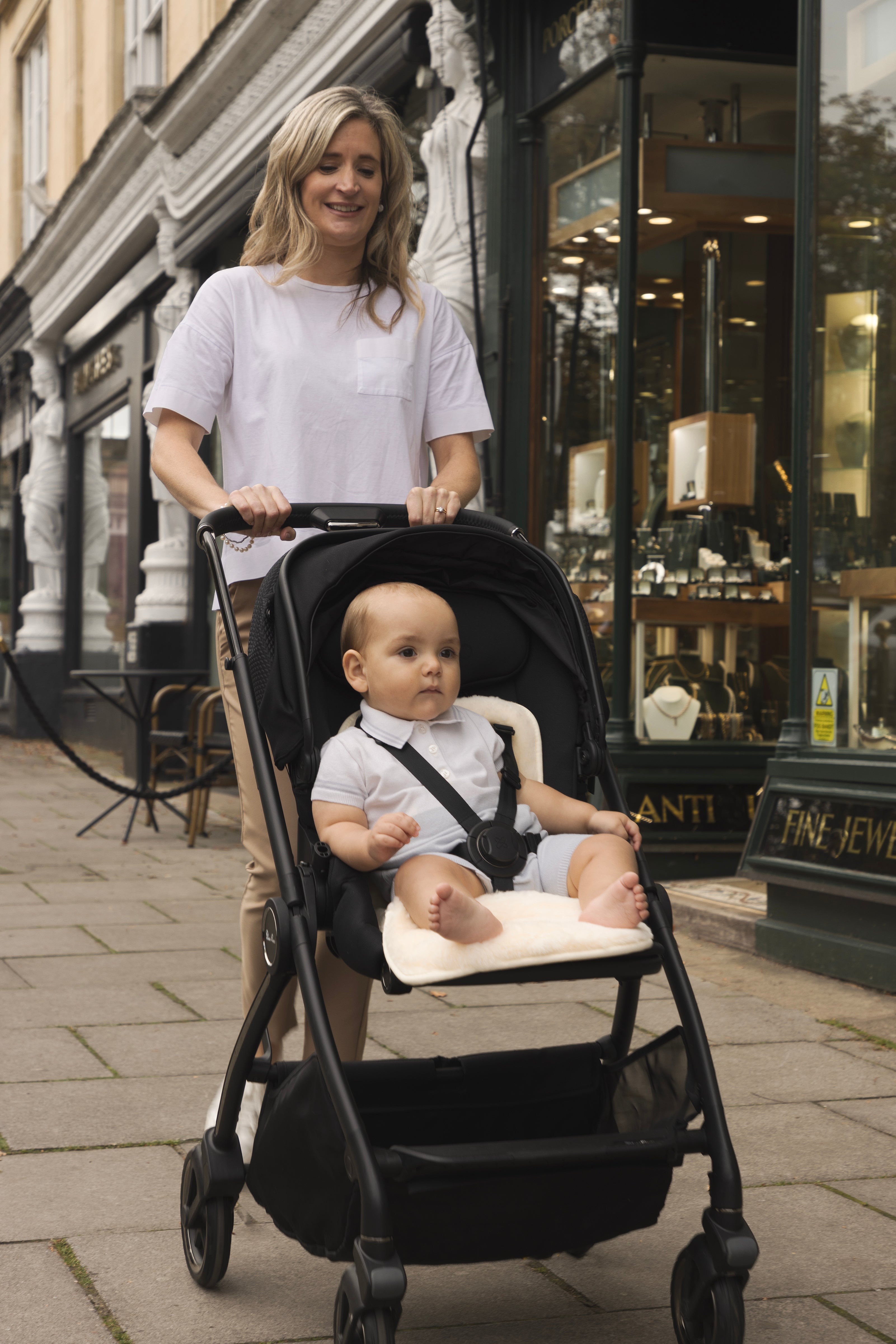 Baby sheepskin cheap pram liner