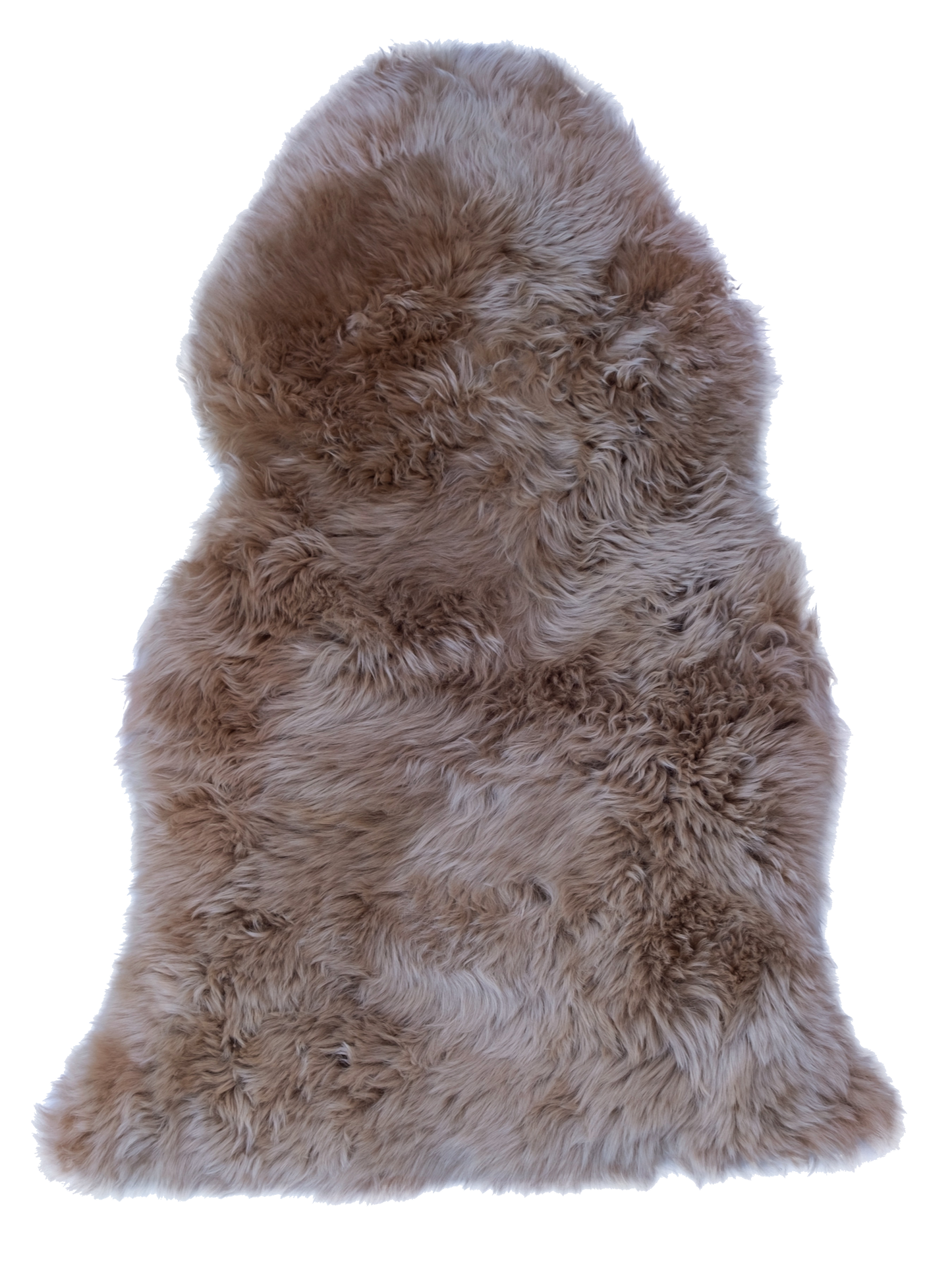 bronze sheepskin rug