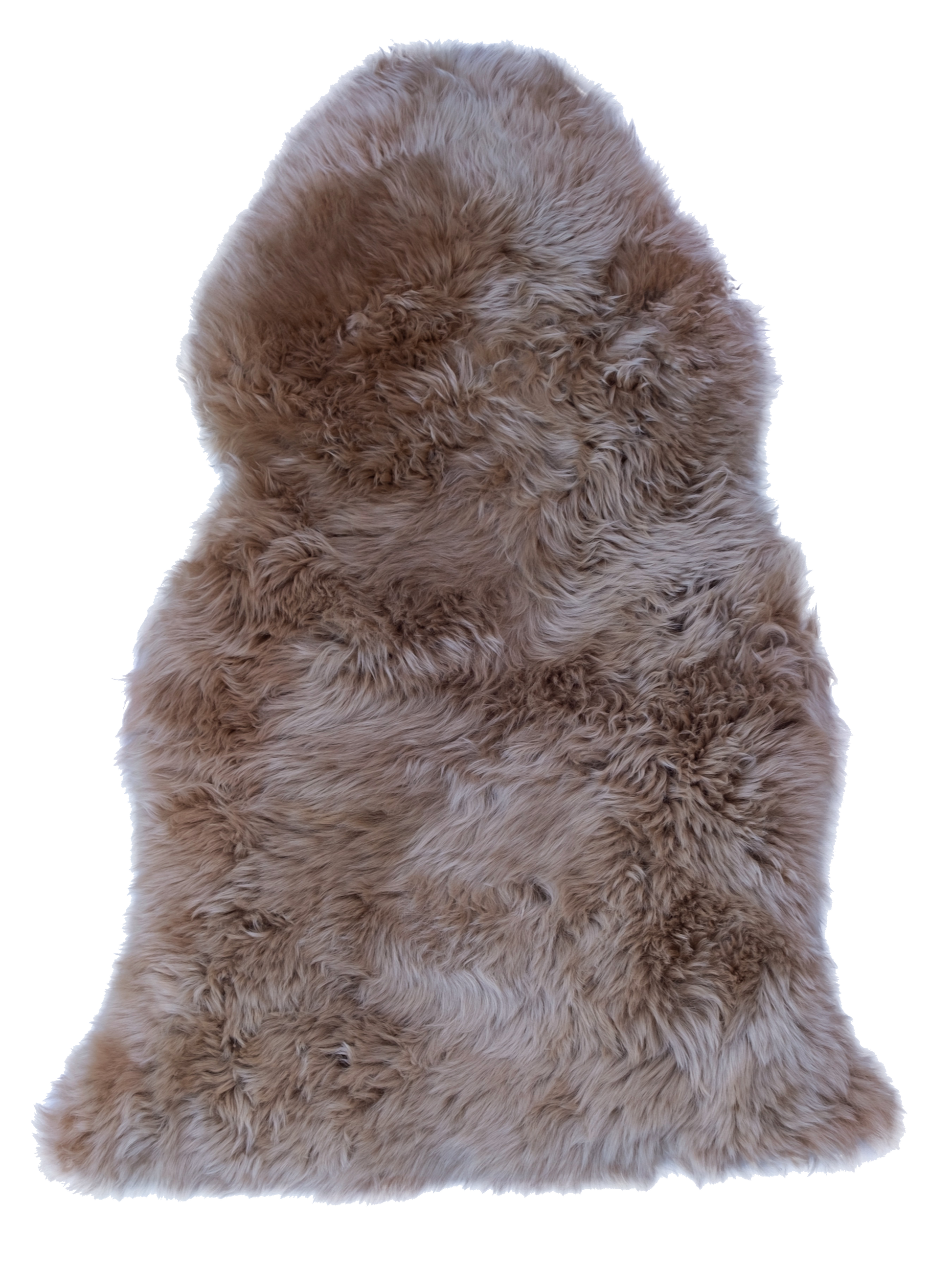 bronze sheepskin rug