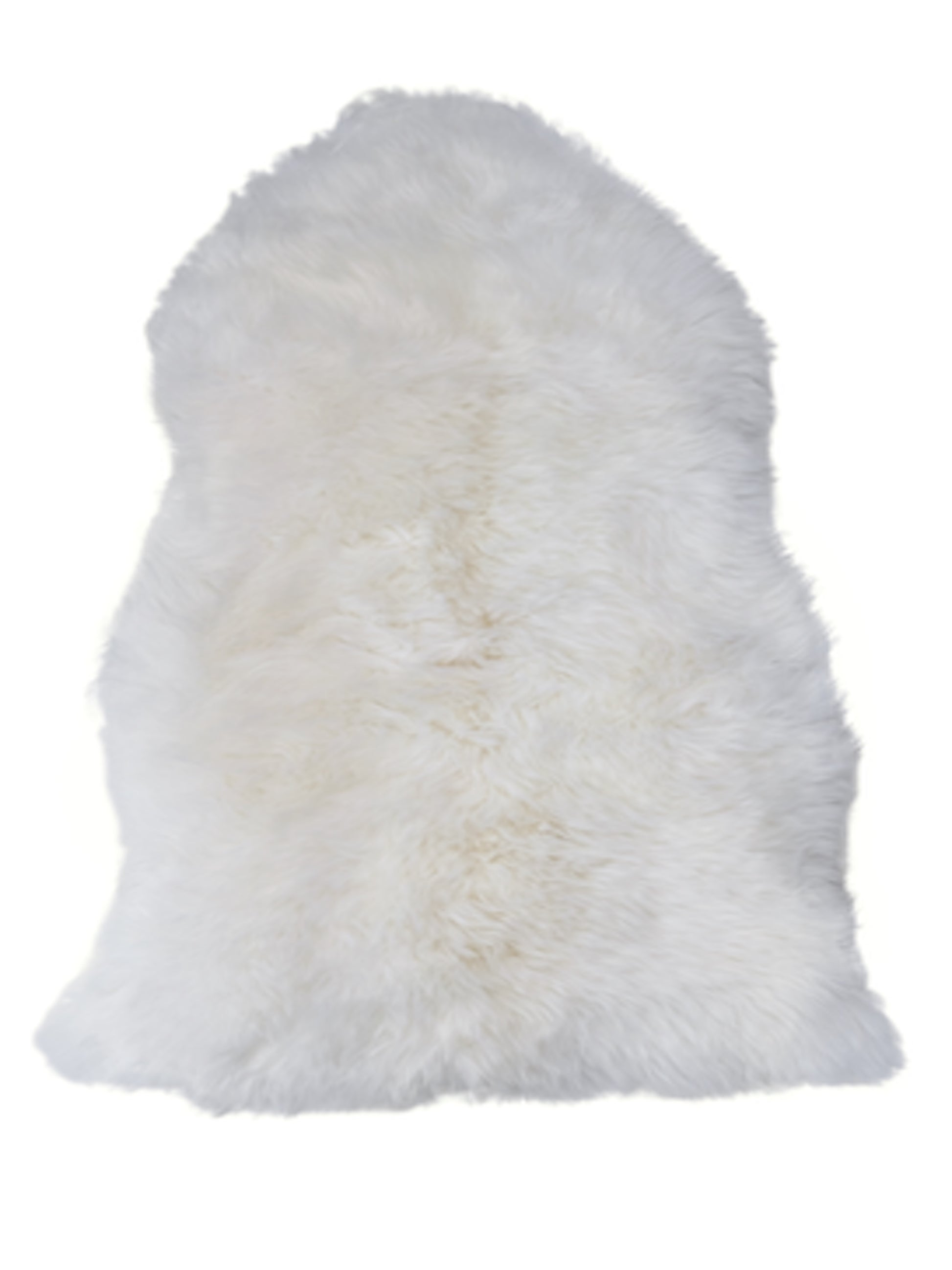 ivory single sheepskin long wool rug